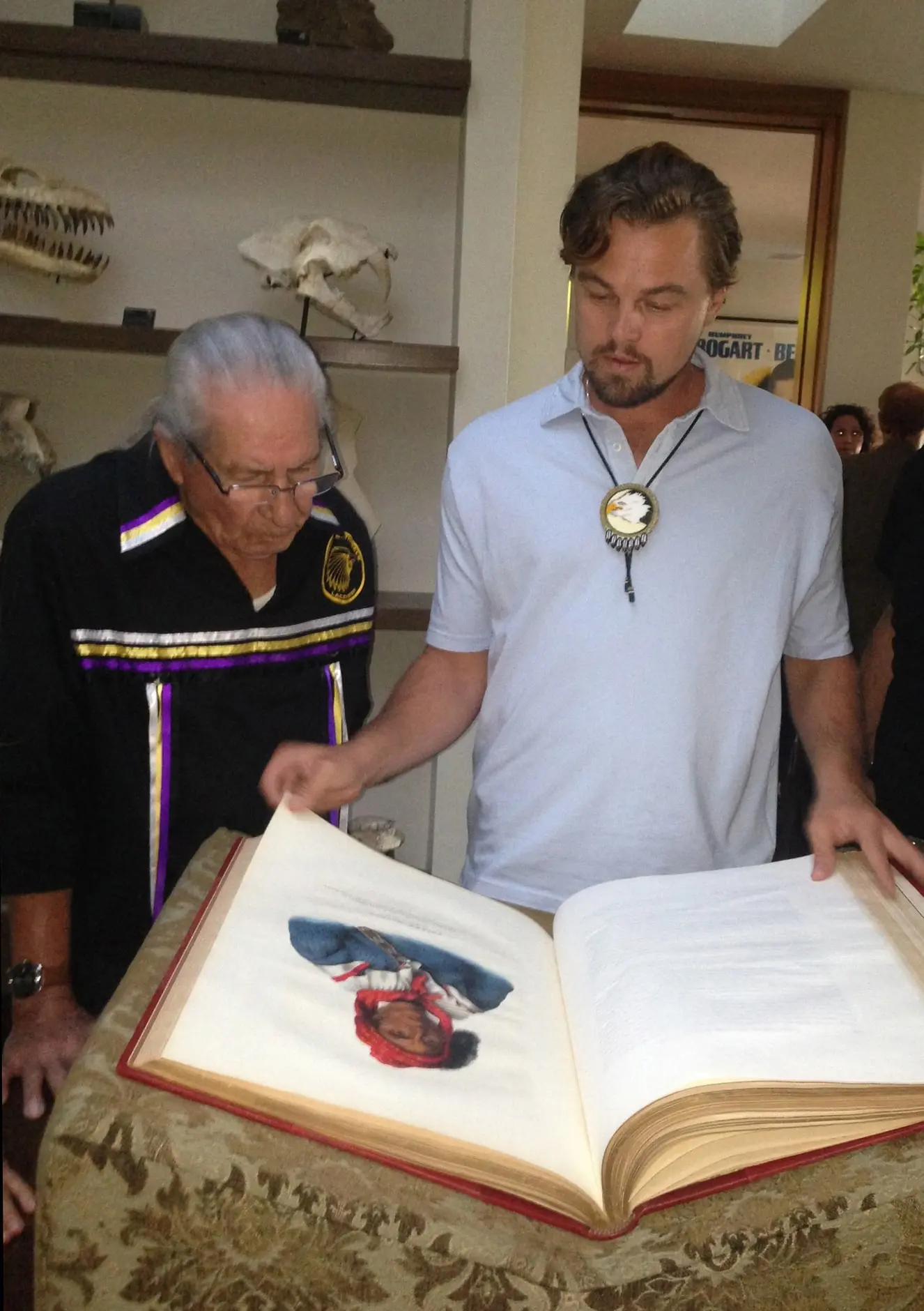 Oren Lyons with Leonardo di Caprio